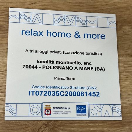 Relaxhomeandmore21Official Полиньяно-а-Маре Экстерьер фото